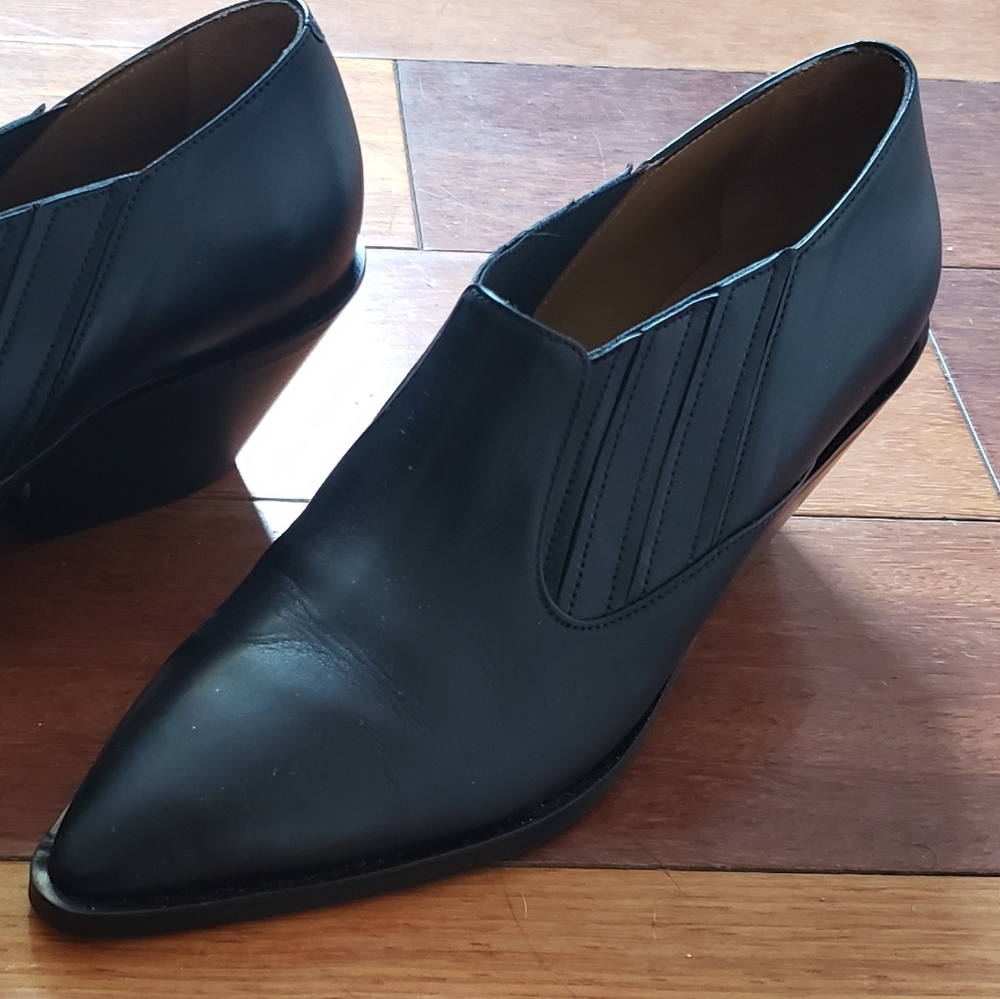 & other stories heeled leather western booties - Picture 5 of 5